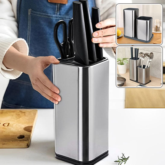 Porte couteaux multifonctionnel en acier