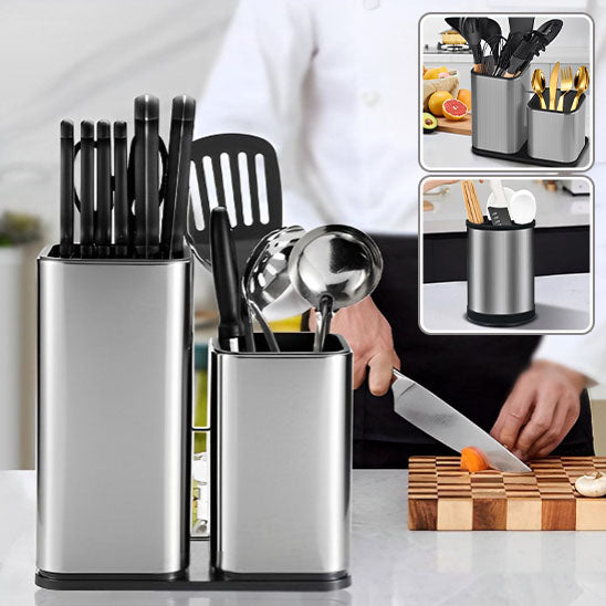 Porte couteaux multifonctionnel en acier